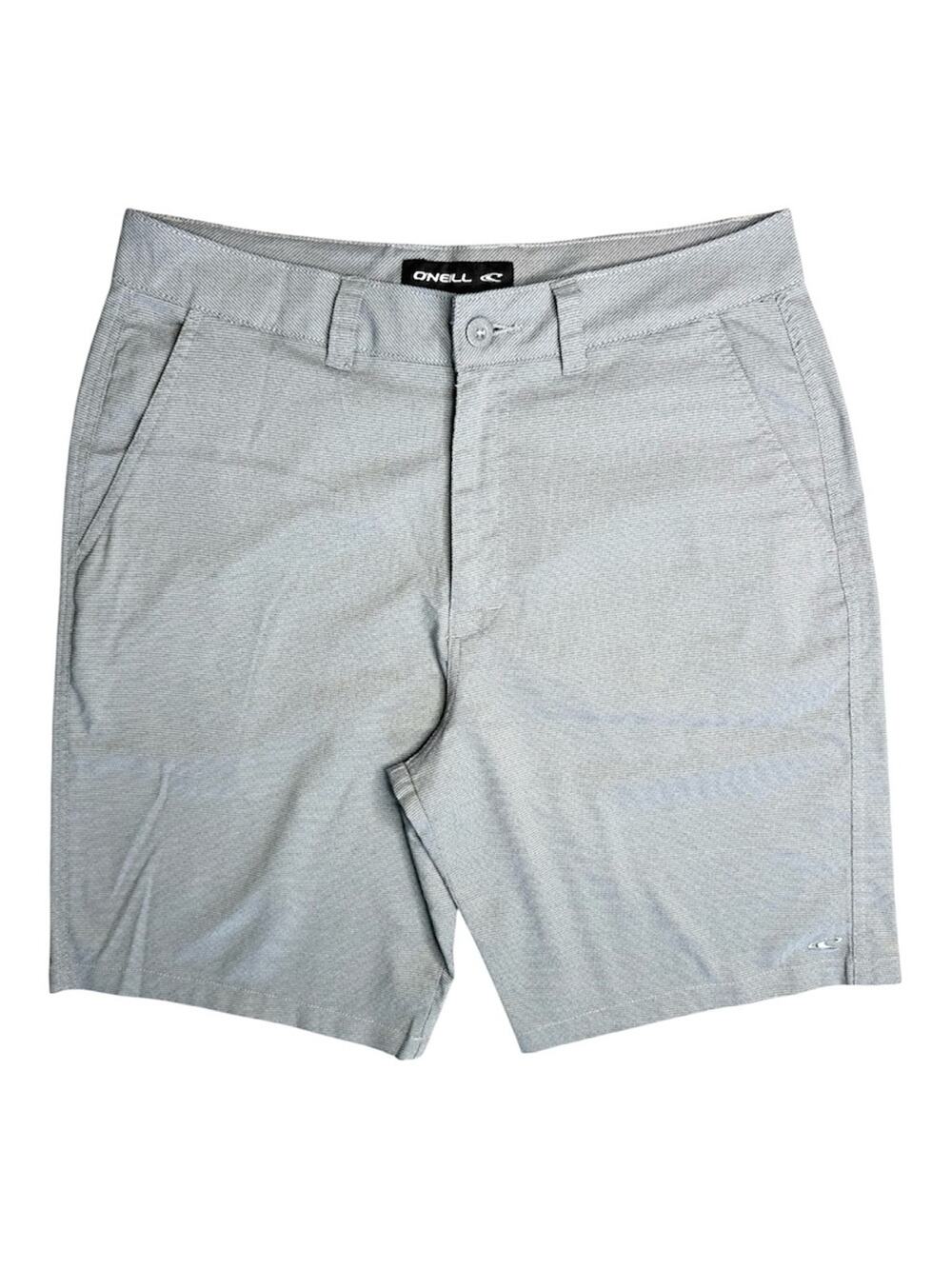 O’NEILL Men's Light Gray Flat Front Casual Shorts